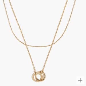 j crew Intertwined layering necklace